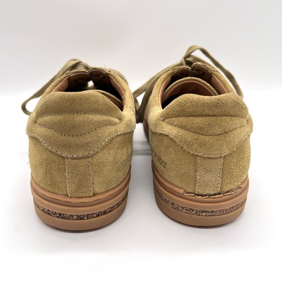 BIRKENSTOCK Bend Low Top Sneaker Womens 40 Khaki Tan Narrow Suede Lace Up - Picture 3 of 13